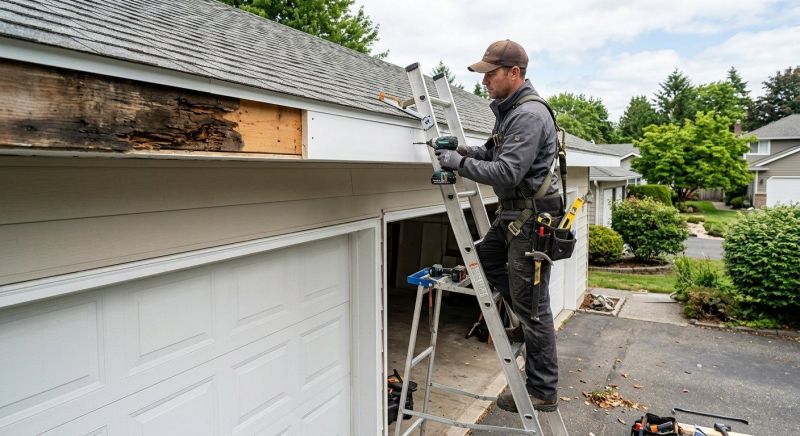 Garage Fascia Repair in Wilmington, NC