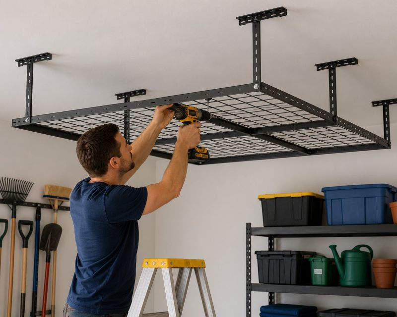 Garage Tool Rack Installation in Loudoun County, VA